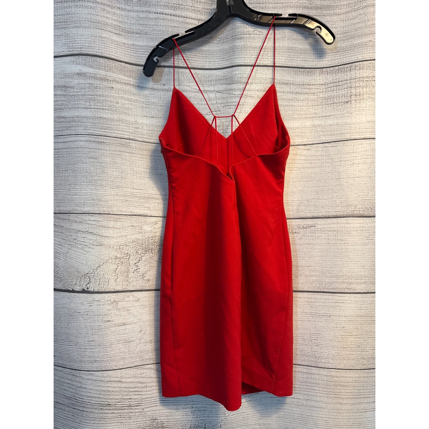 Likely Brooklyn Midi Dress Red Spaghetti Strap Cocktail Dress Size 6