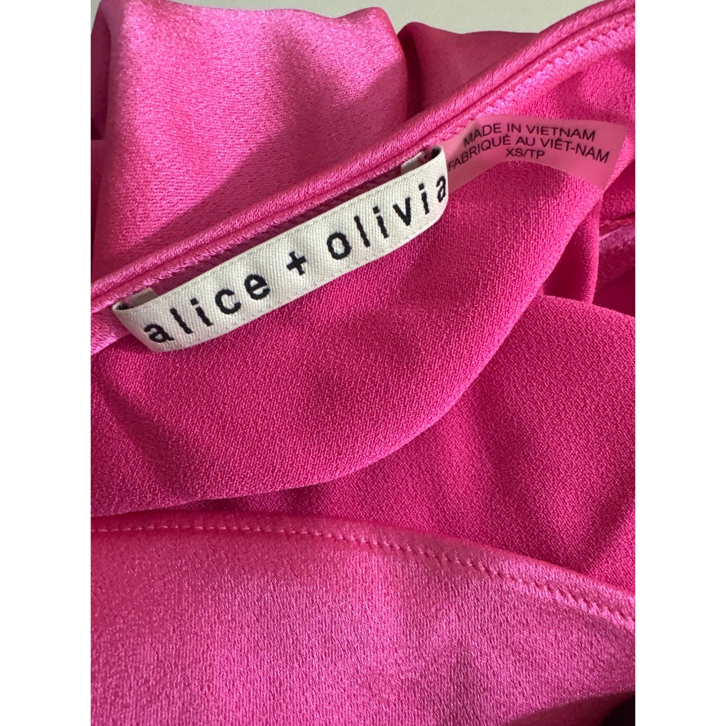 Alice + Olivia Hot Pink Spaghetti Strap Cami Size XS