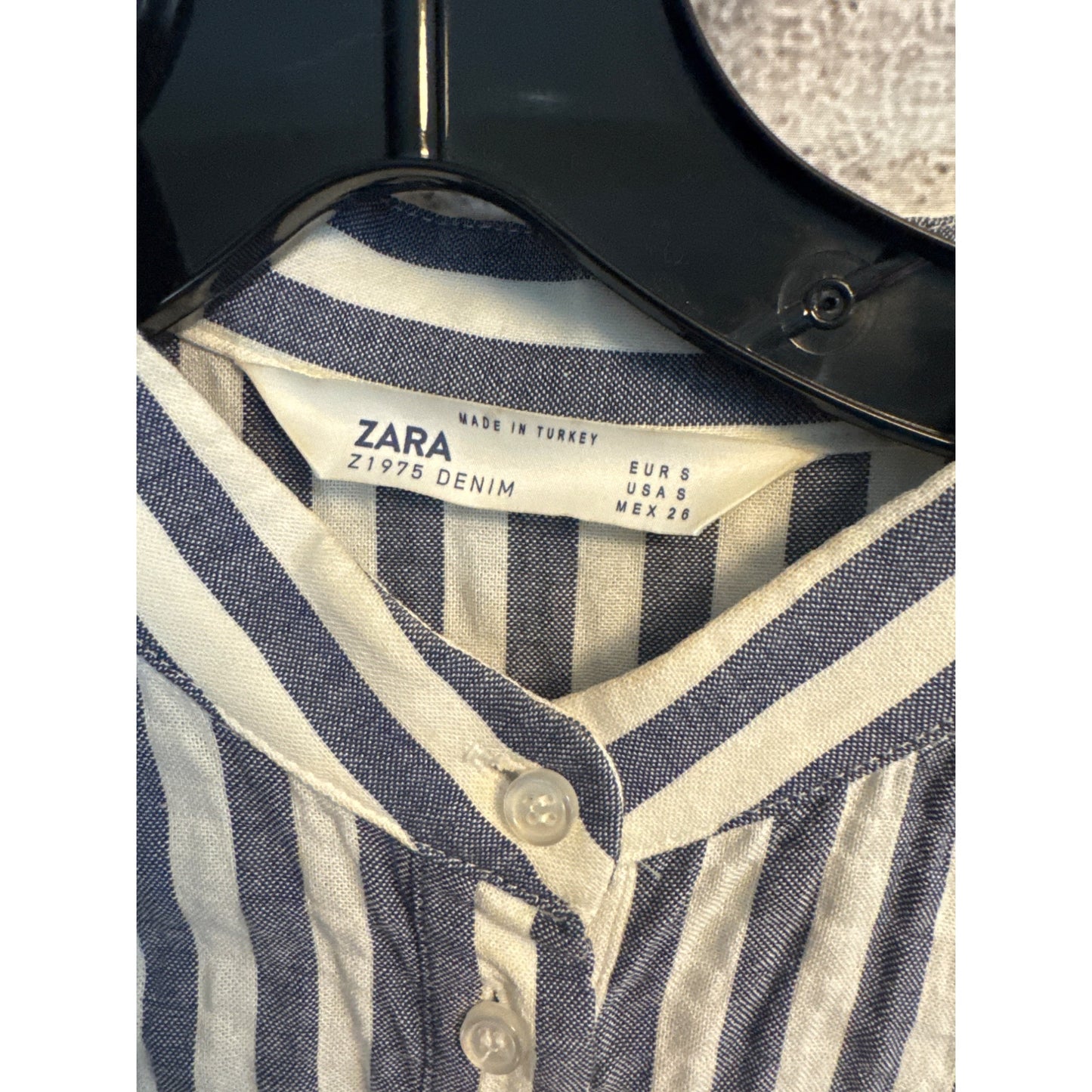 Zara Striped Button-Up Romper Jumpsuit Size S