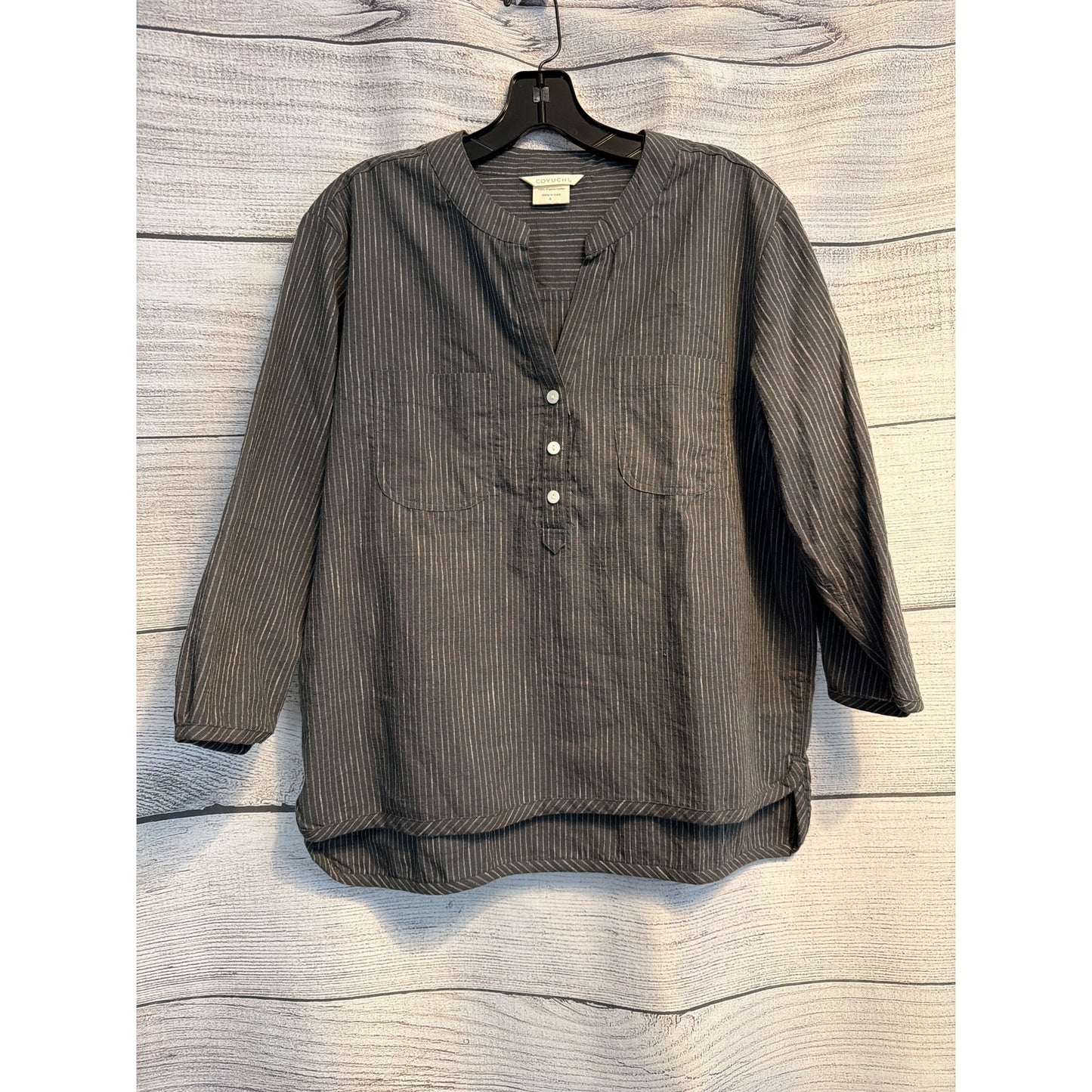 Coyuchi Organic Cotton Striped Tunic Top S
