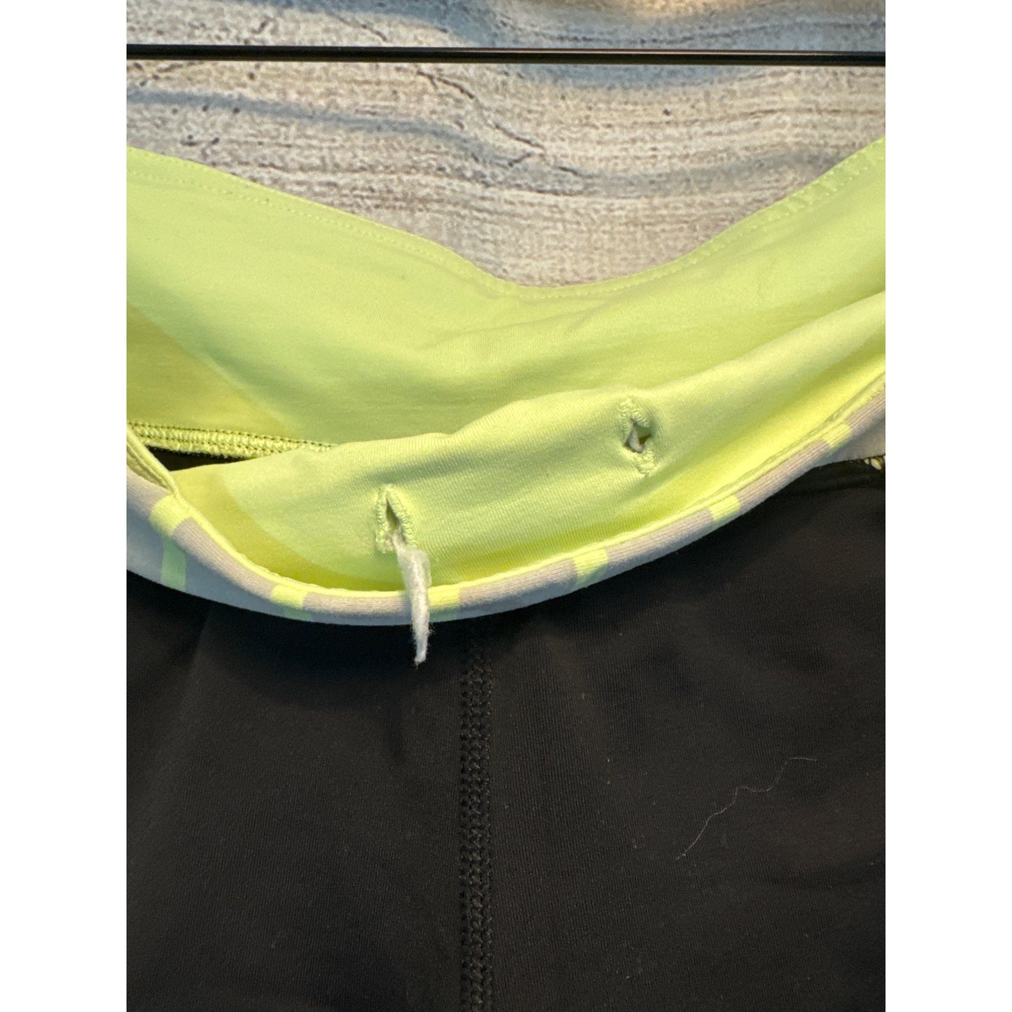 Lululemon Pace Crop Deauville Stripe Clear Mint