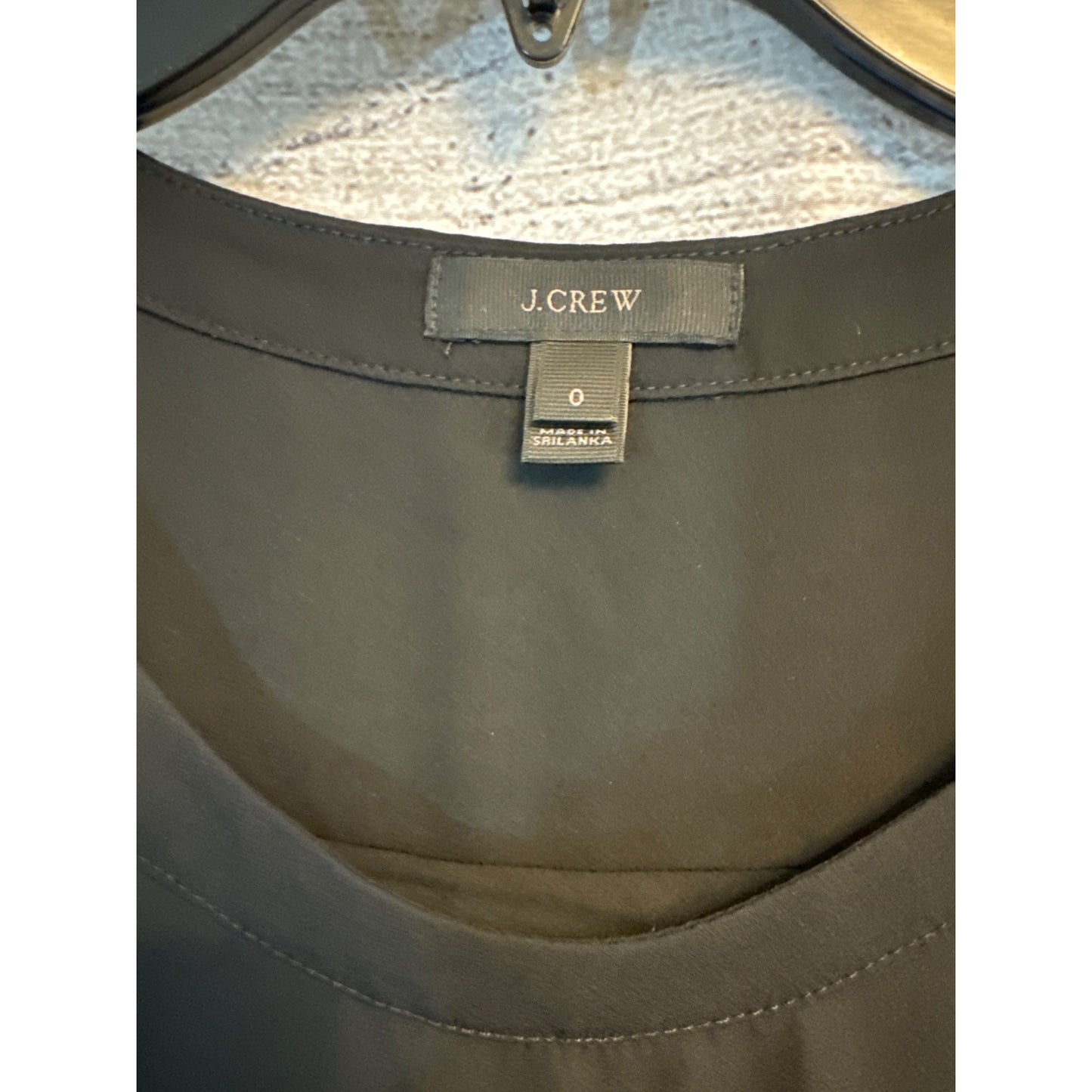 J. Crew Black Sleeveless Blouse Size 0