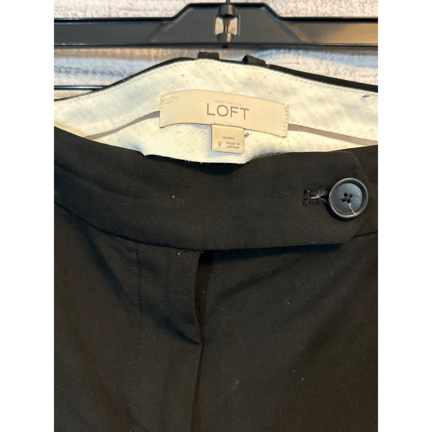 Ann Taylor Loft Womens Black Pants Flare Leg Size 8
