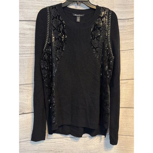 NWT Kenneth Cole Sweater With Sequin Details & Chain Size M