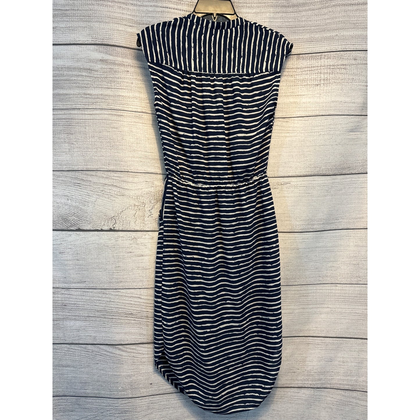 Banana Republic V Neck Striped Pocket Dress