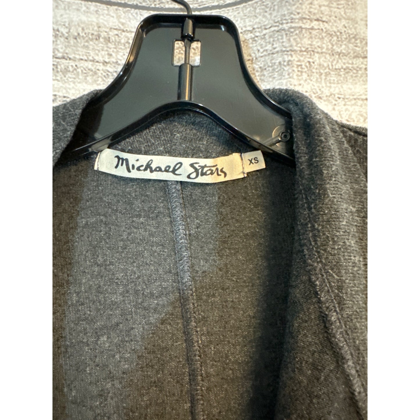 Michael Stars Charcoal Gray Open Front Cardigan Sweater Size XS