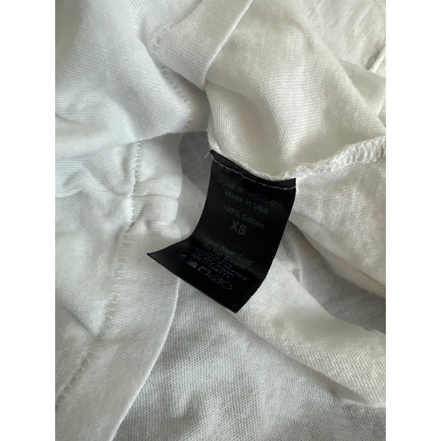 Jenni Kayne White Basic Soft Tee Size XS