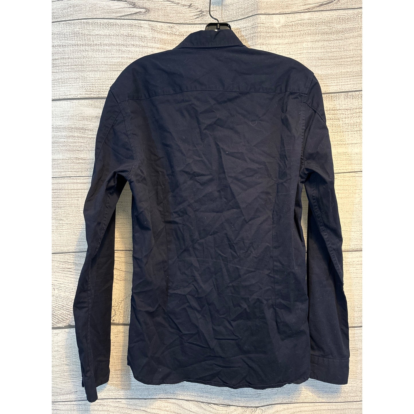 ASOS Mens Navy Long Sleeve Button-Down Shirt M