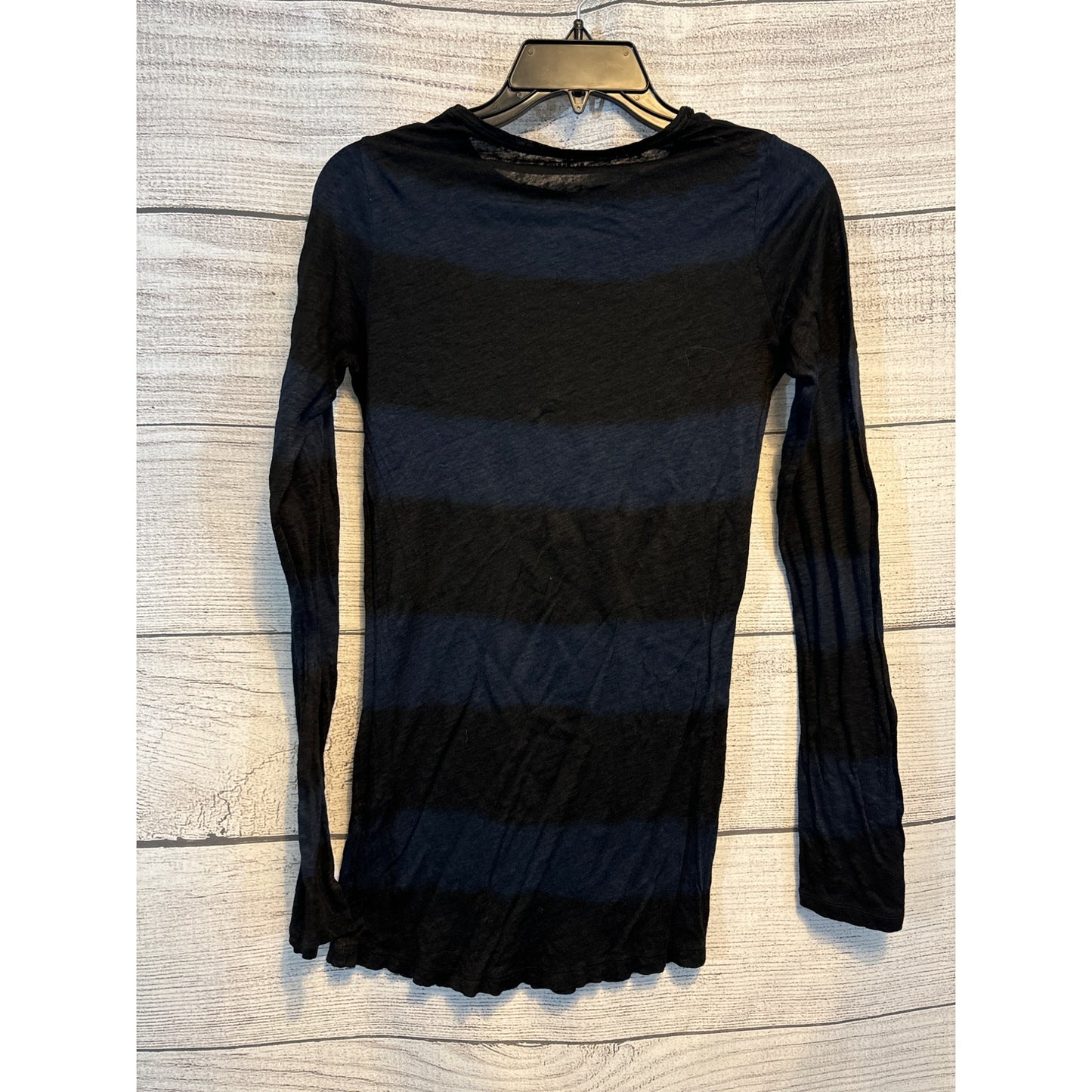 Majestic Paris Long Sleeve Crew Neck Striped Top Size L