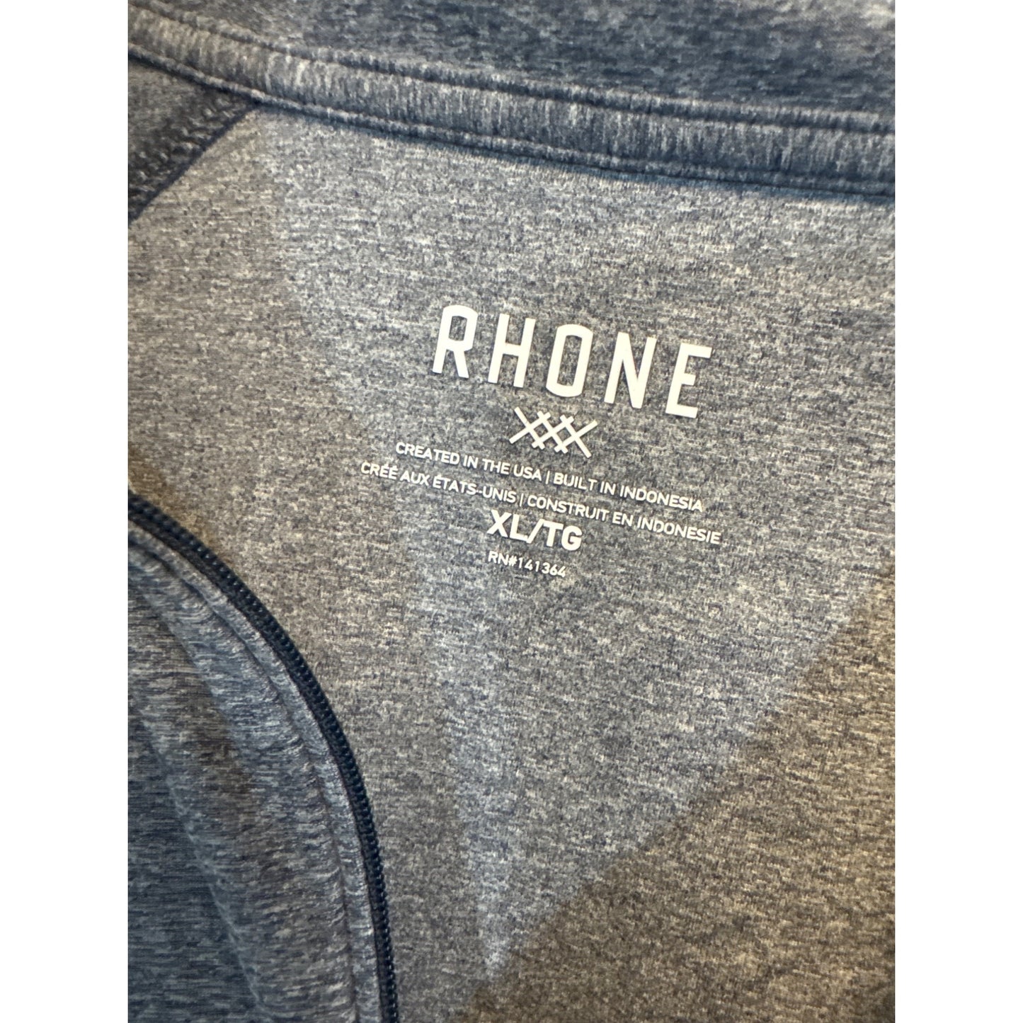 Mens Rhone Quarter-Zip Pullover Sweatshirt Size XL