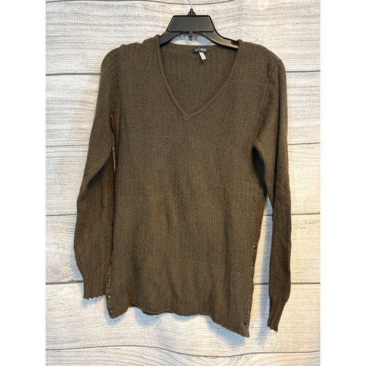 Armani Jeans V-Neck Buttoned Side Sweater Brown S