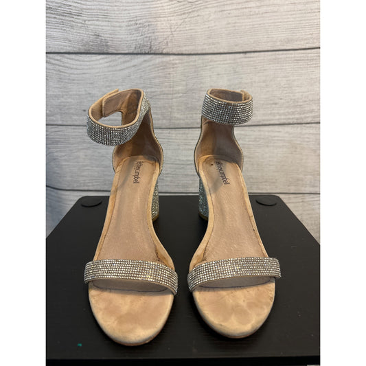 Jeffrey Campbell Sparkly Laura Ankle Strap Sandal Size 9