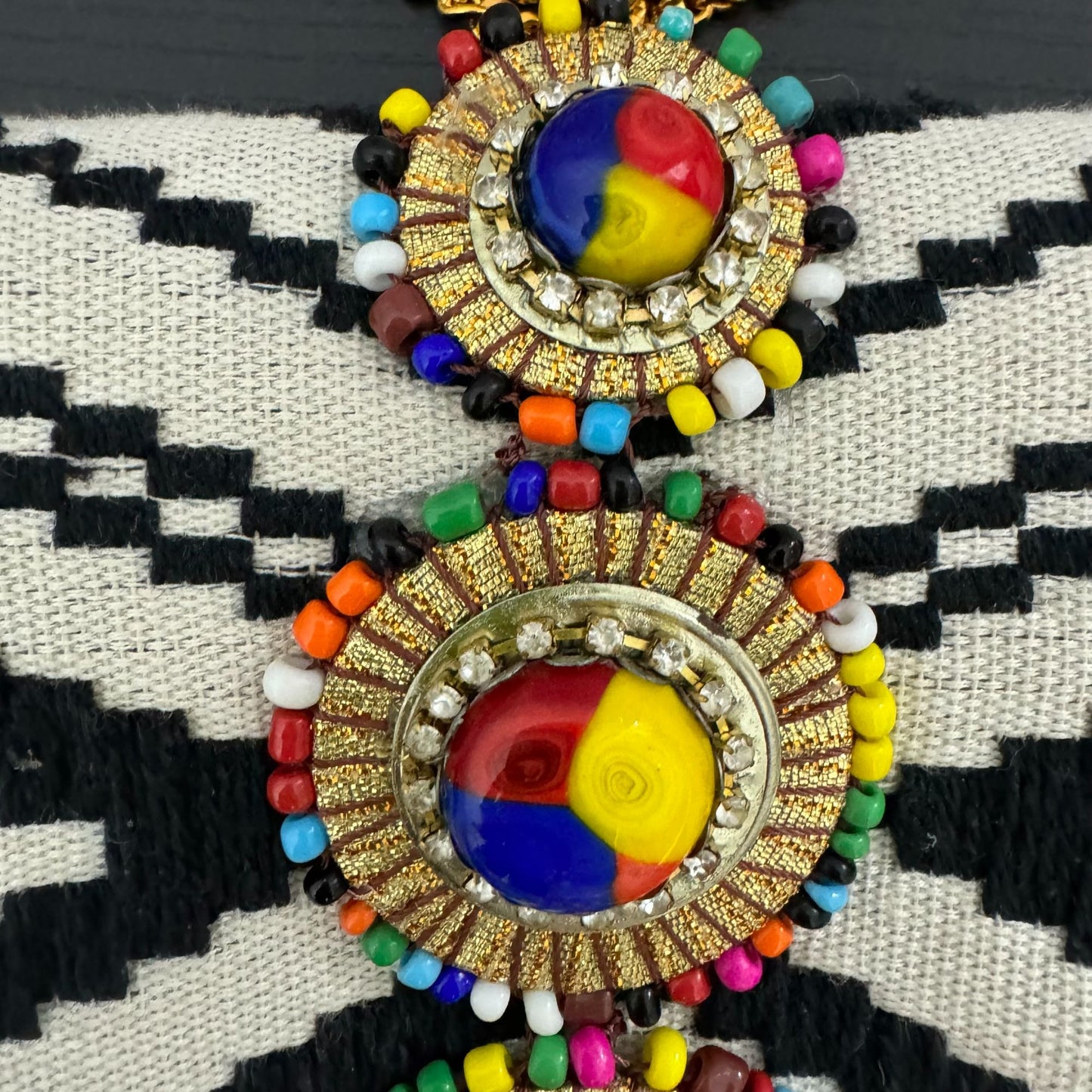 Arizona Woven Jeweled Clutch