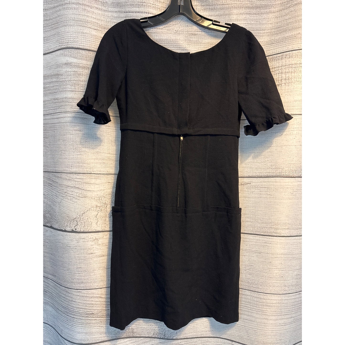 Vera Wang Black Short-Sleeve Dress Size 2