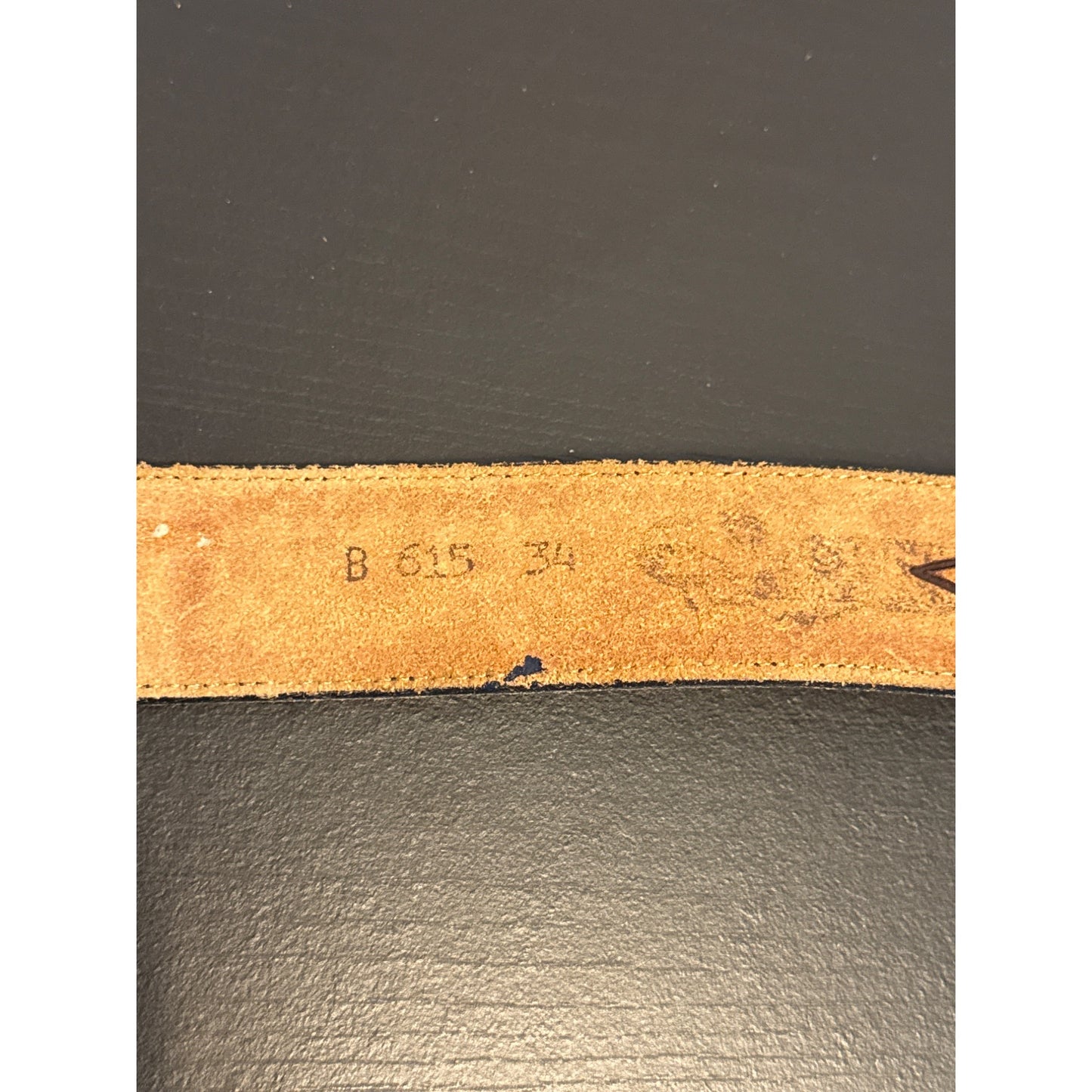 Beth Frank Vintage Western Leather Belt With Ornate Buckle