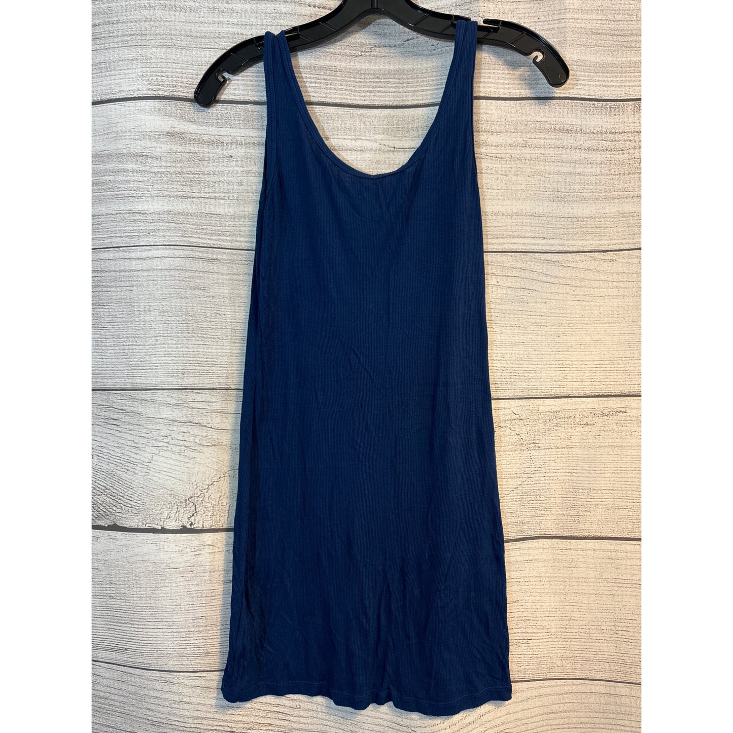 Tart Navy Blue Ribbed Long Tank Top Size M