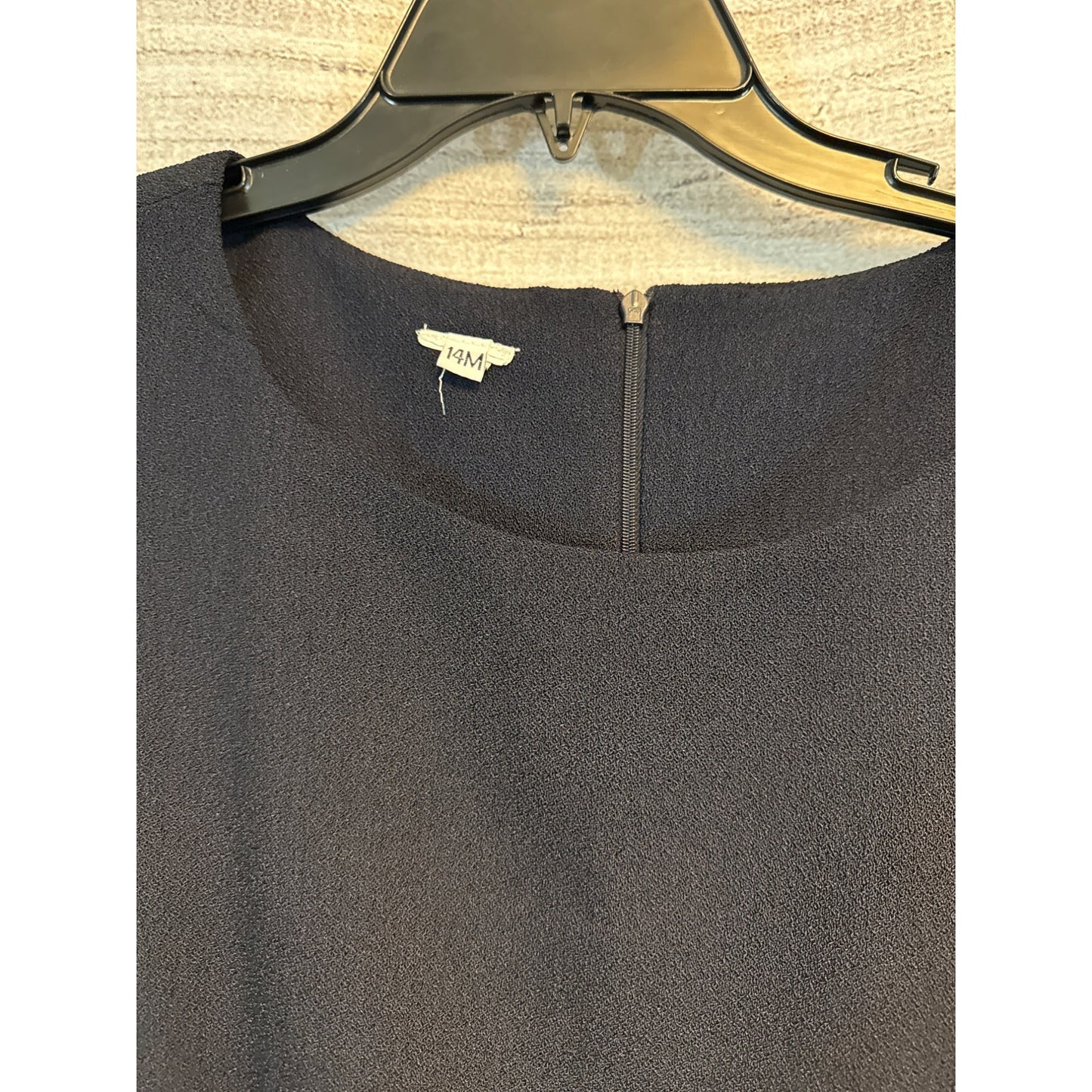 Classic Navy Sleeveless Shift Dress Size 14M