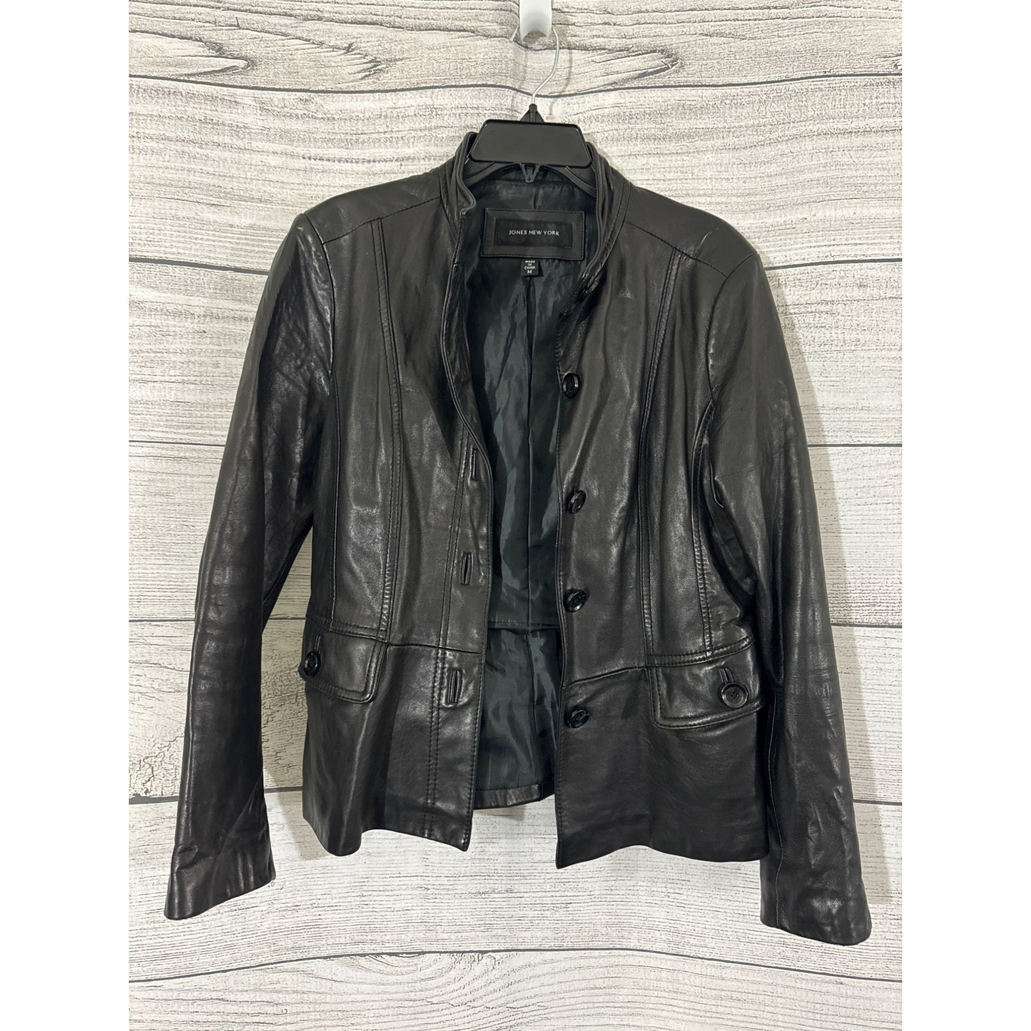 Women's Jones New York Leather Jacket Size M