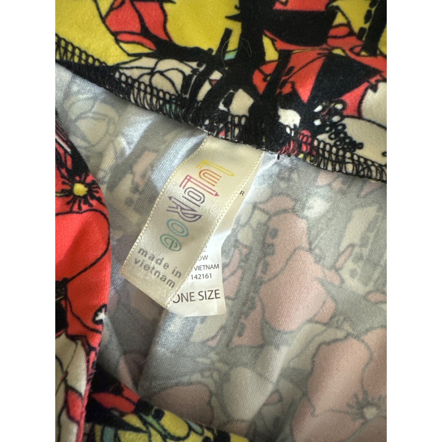 LulaRoe Floral & Abstract Pattern Leggings OS