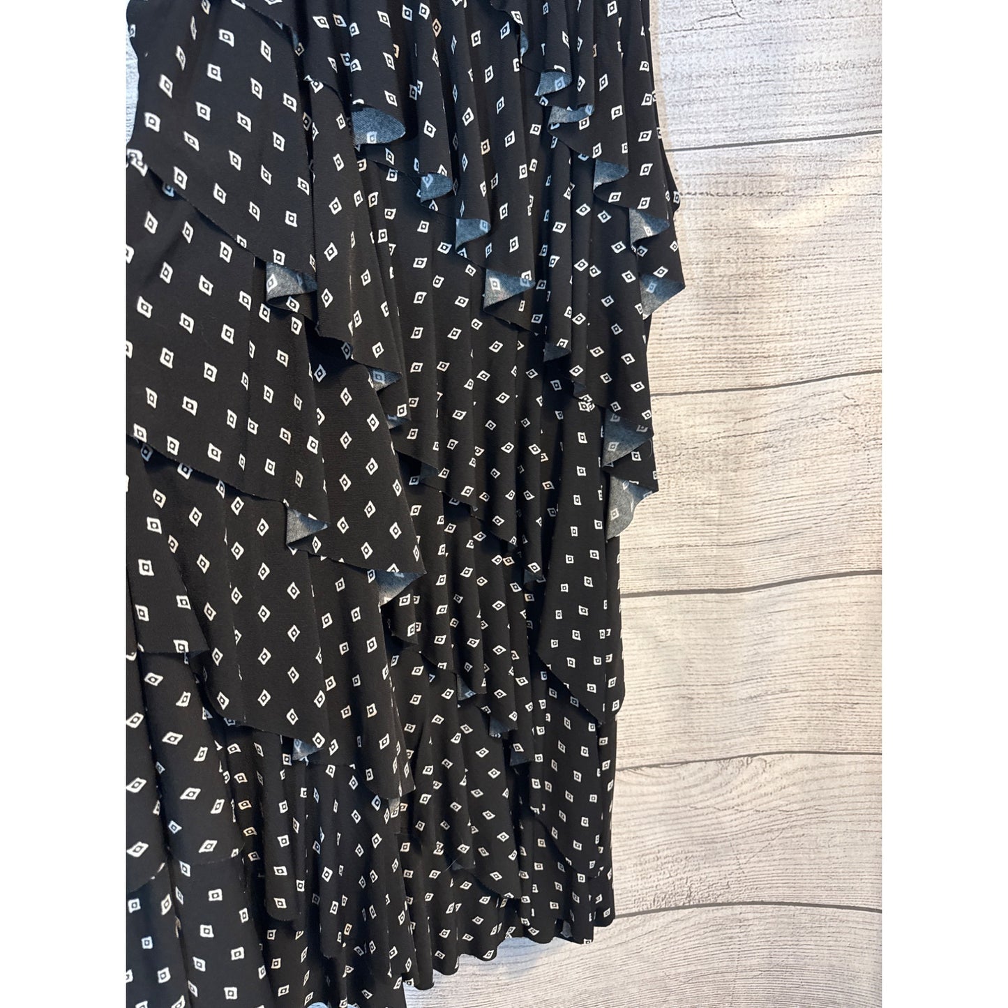 White House Black Market Tiered Ruffle Sleeveless Dress Size S