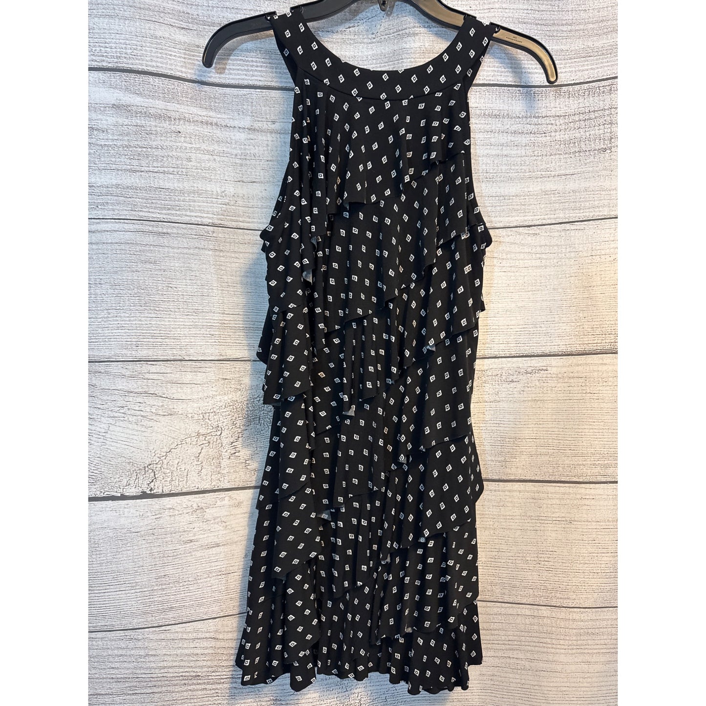 White House Black Market Tiered Ruffle Sleeveless Dress Size S
