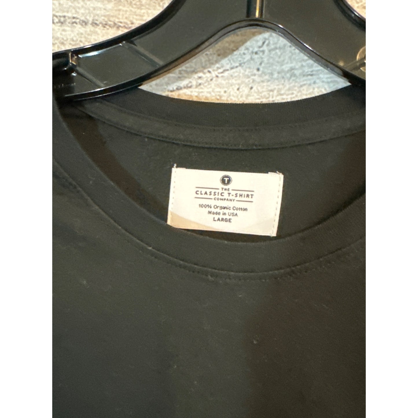 The Classic Tshirt Company Short Sleeve Crew Neck Size L