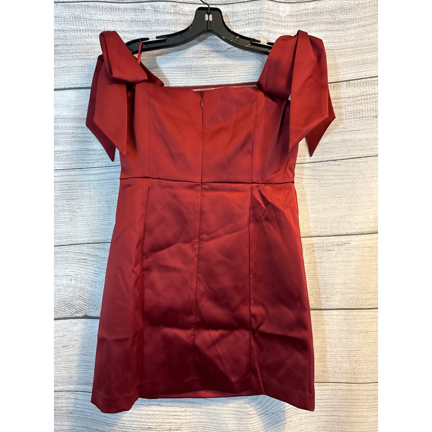 NWT Loft Off-Shoulder Red Dress With Bow Detail Size 4