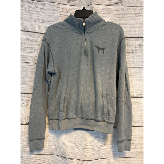 Victoria's Secret PINK Gray Quarter-Zip Pullover Sweatshirt XS