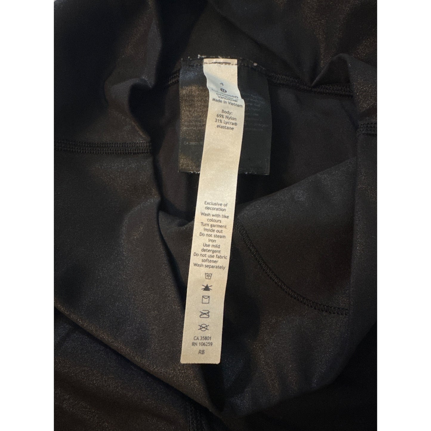 Lululemon Wunder Under High Rise Tight Foil 28 inch Size 4