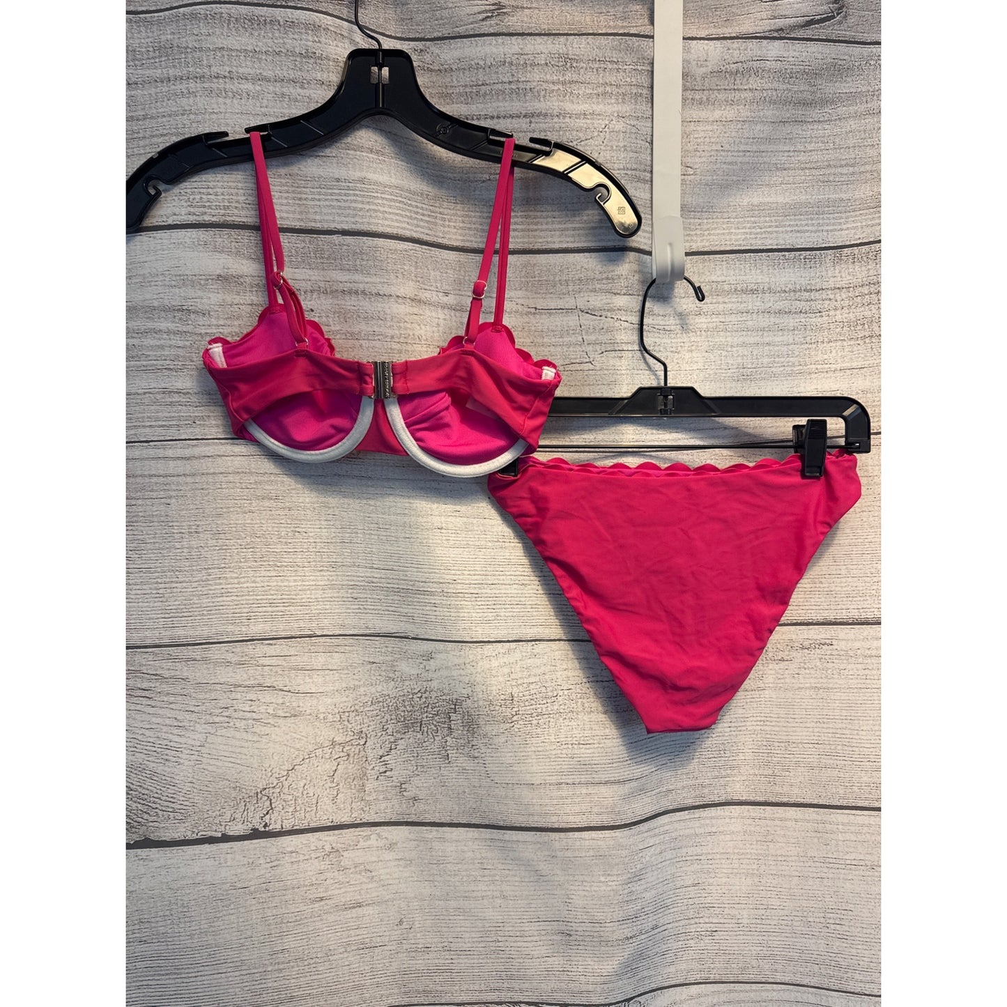 Ramy Brook Leyla Scallop Pink Bikini Set Size XS/S