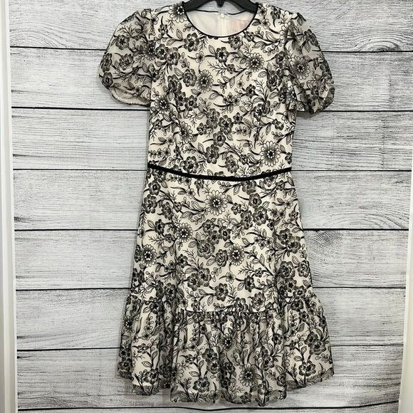 NWT Black and White Lace Dress