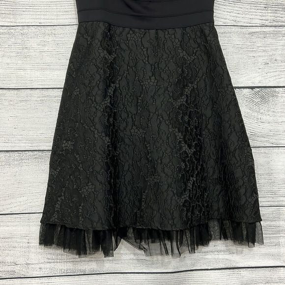 NWOT black lace BCBG dress