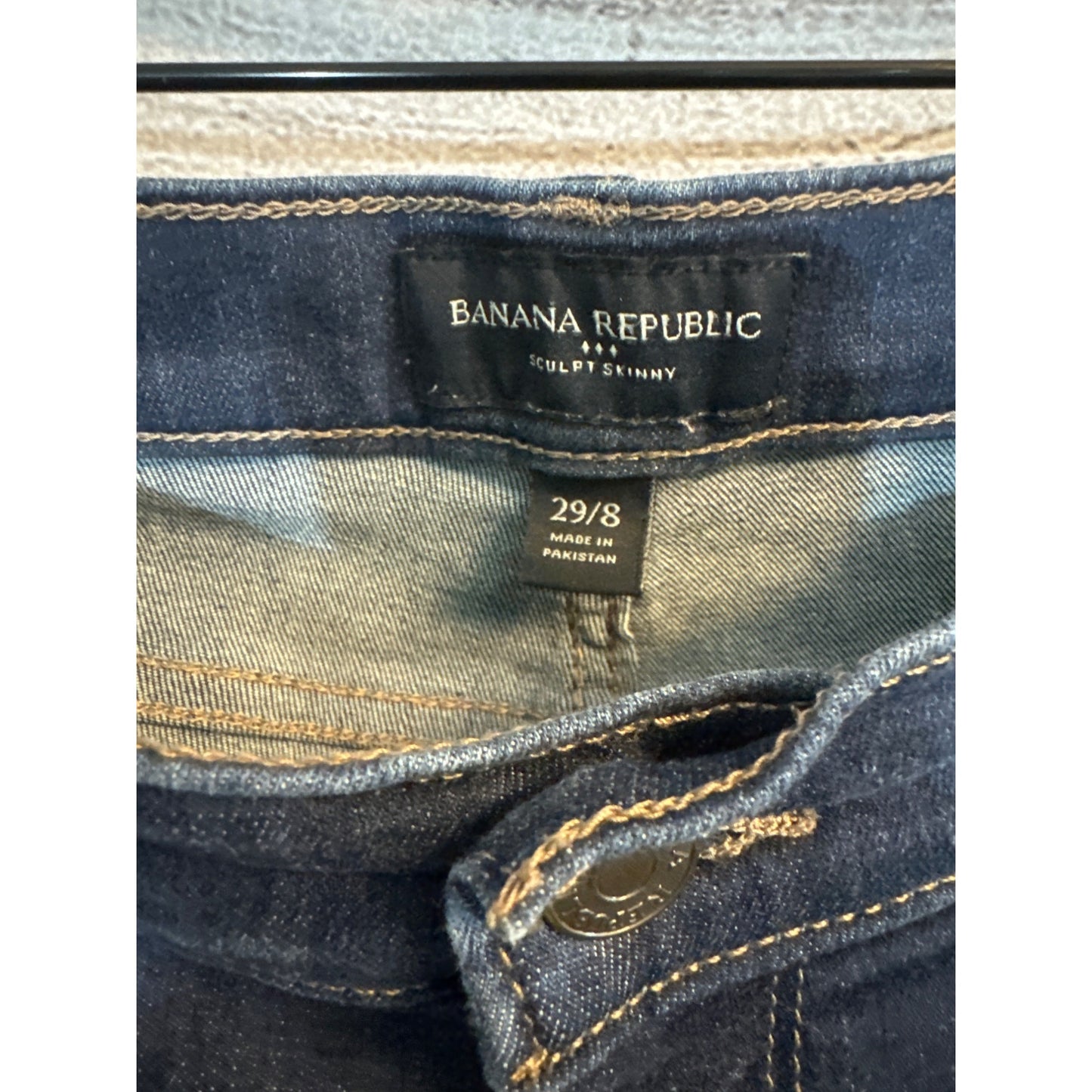 Banana Republic Sculpt Skinny Jeans Dark Wash Size 29/8