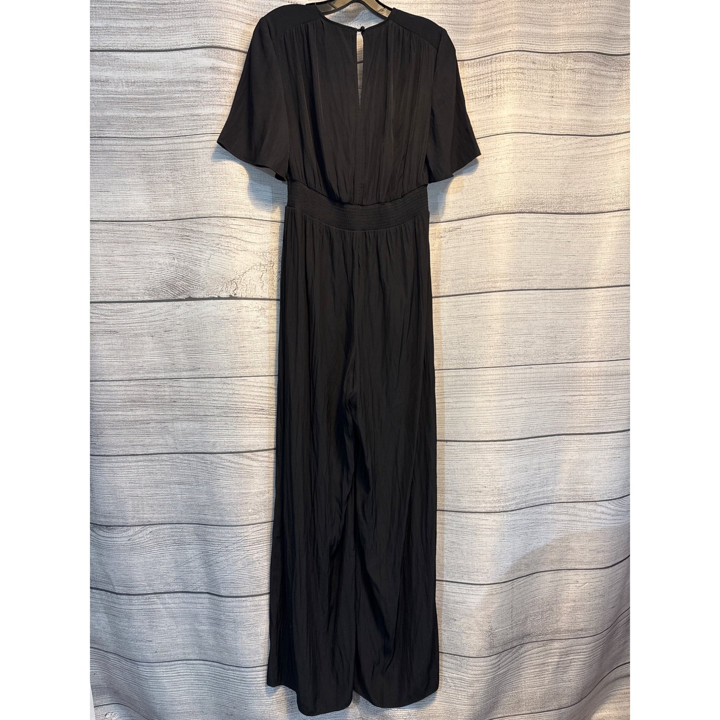 Wilfred Black Jumpsuit With V-Neck & Short Sleeves Size S