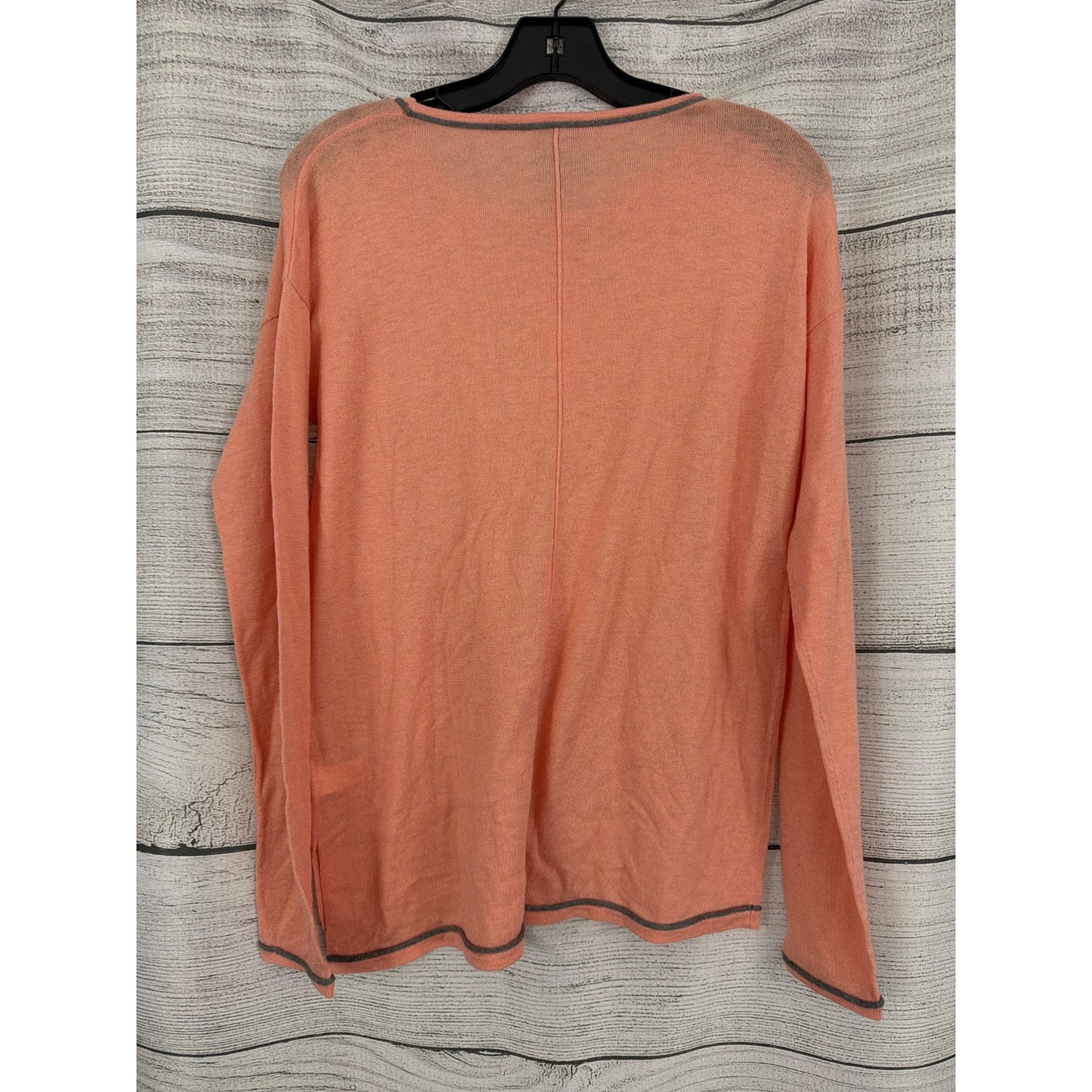NWT C C California Candlelight Peach Long Sleeve Knit Sweater Size M