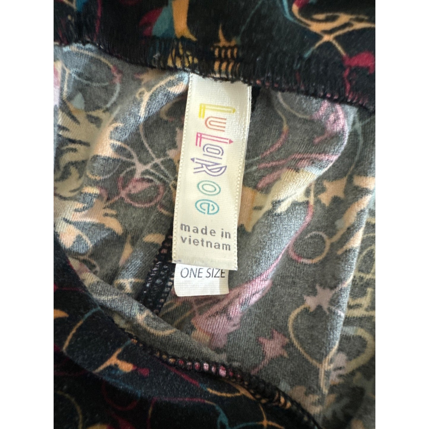 LuLaRoe Vibrant Abstract Leggings OS
