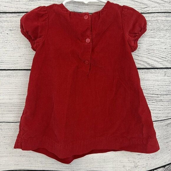 Red Corduroy Dress