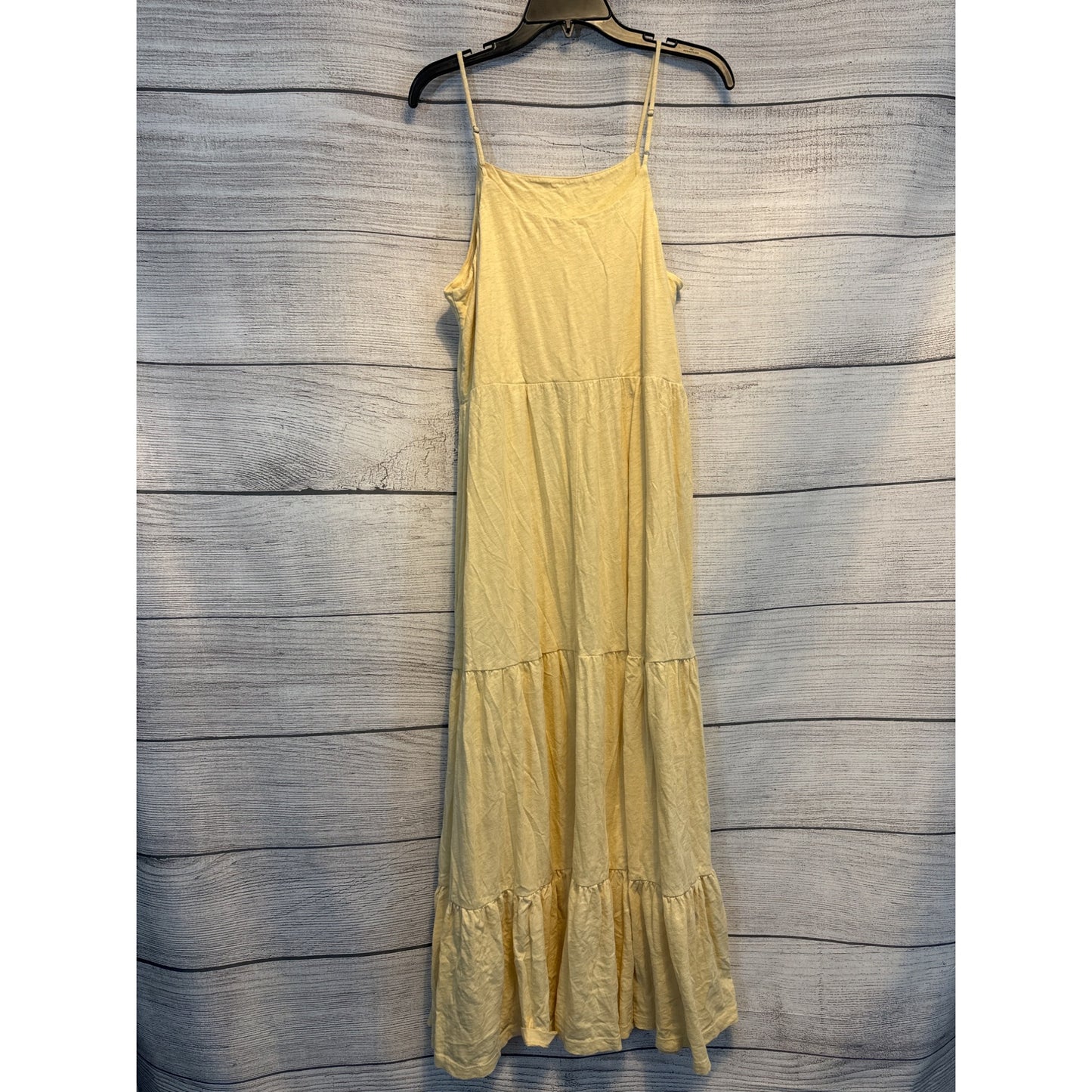 Z Supply Yellow Tiered Maxi Dress Size M
