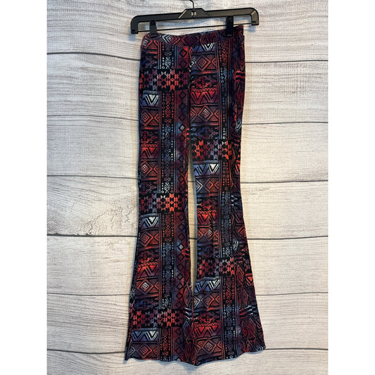 Hot Kiss Aztec Print Bell Bottom Pants Size S/M