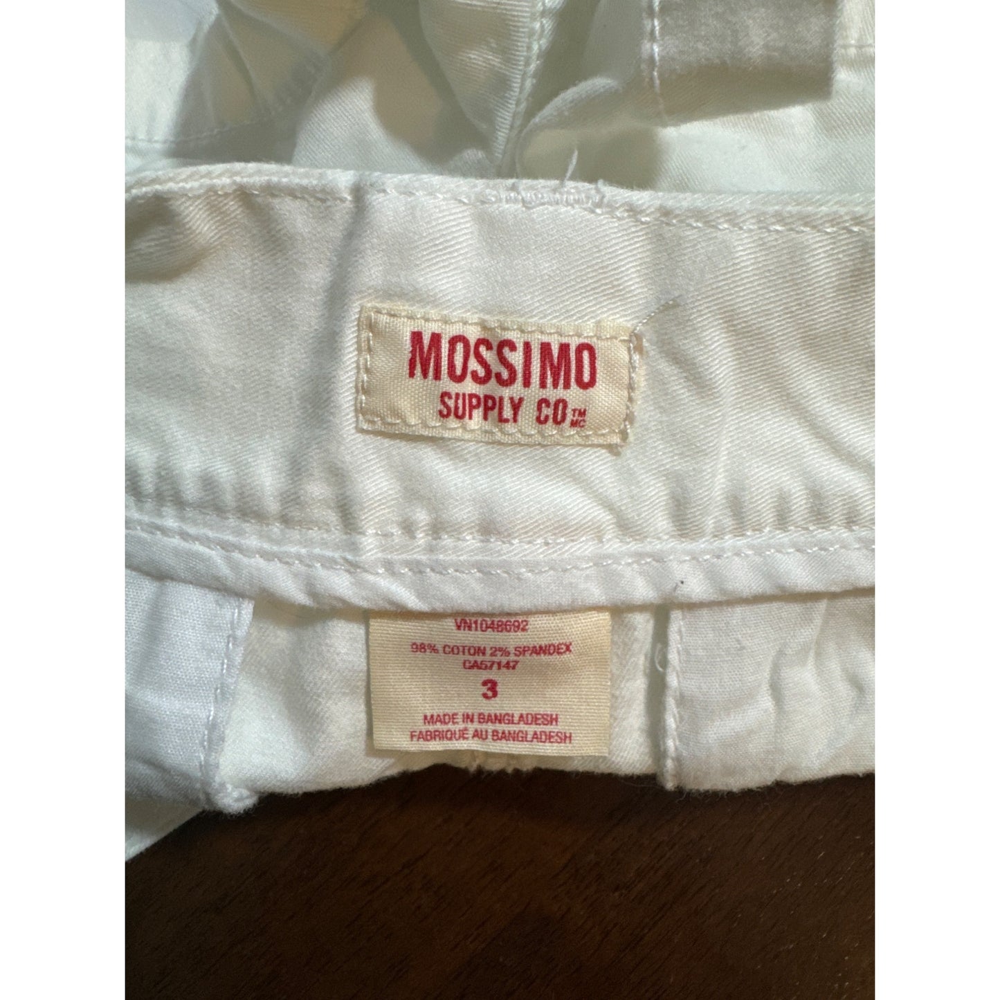 Mossimo Supply Co. White Shorts Size 3