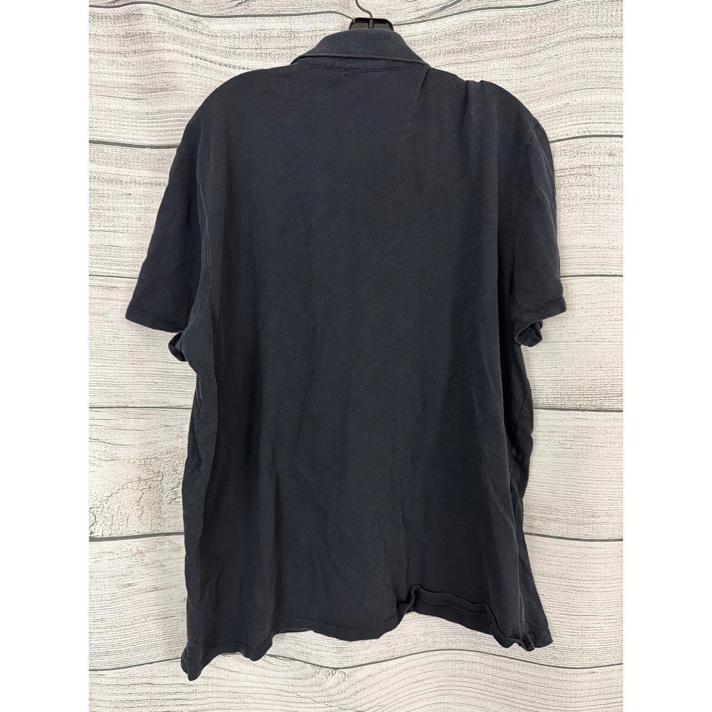 Mens Vince 100% Cotton Black Polo Shirt Size XXL