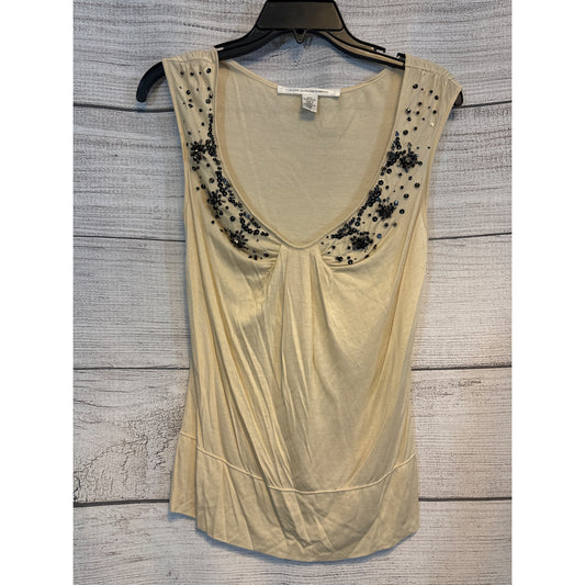 Diane Von Furstenberg Sleeveless Top W/Sequins Size S