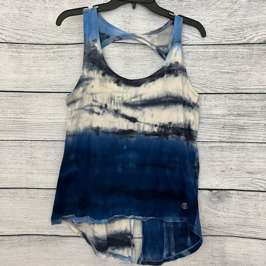 Balance Collection Tie-Dye Sleeveless High-Low Tank Top With Open Back Size L