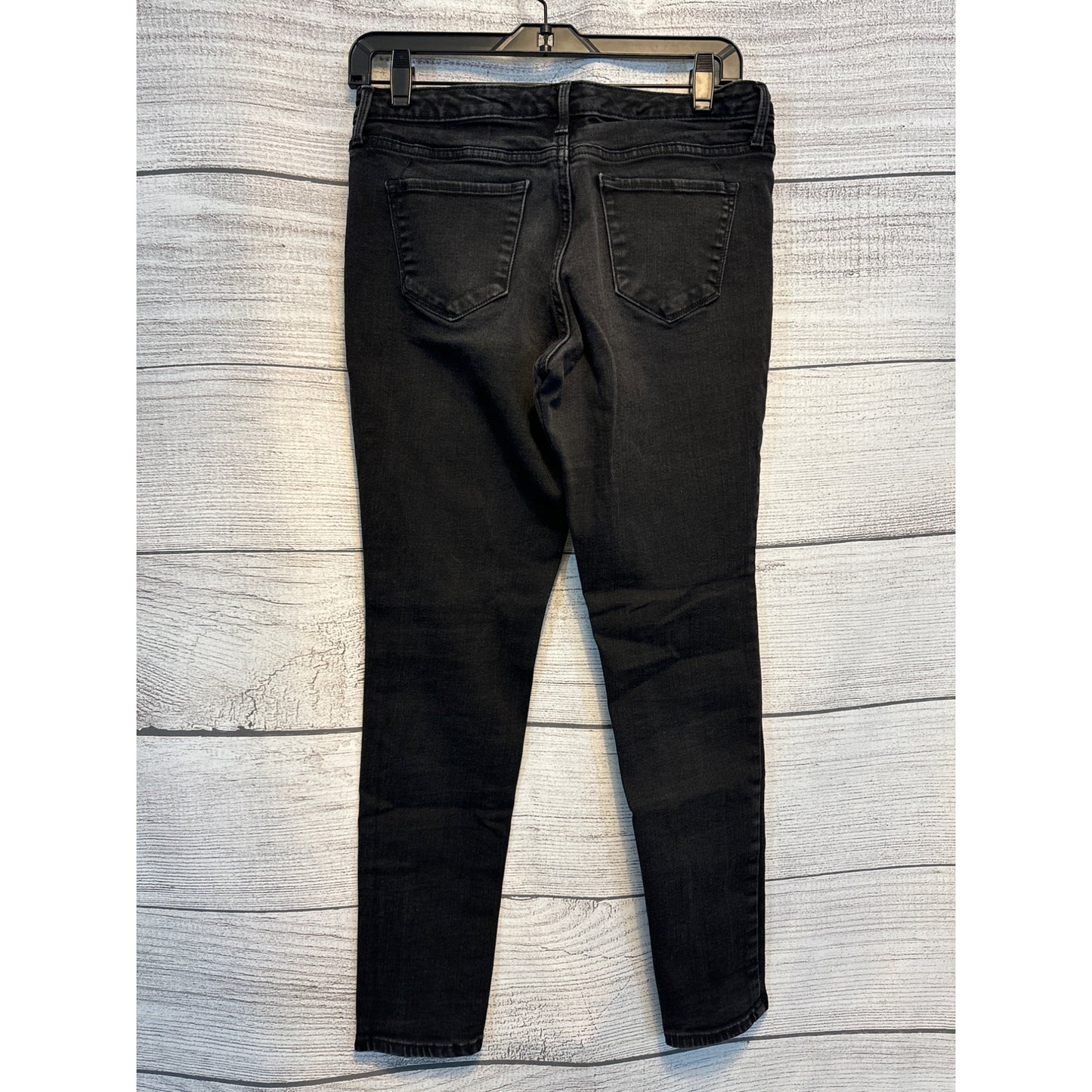Mossimo Black Denim Mid Rise Skinny Jeans Size 6