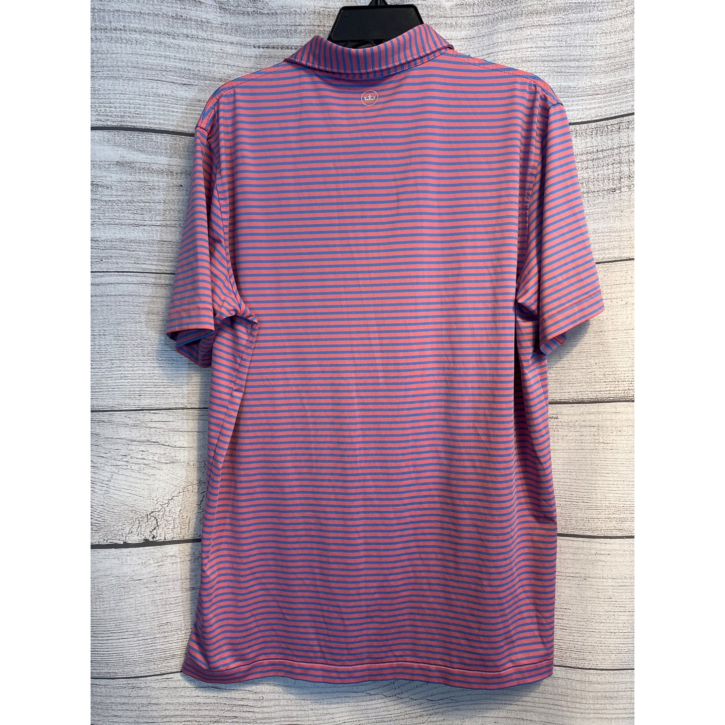 Mens Peter Millar Wanaka Aqua Cotton Polo Shirt Size L