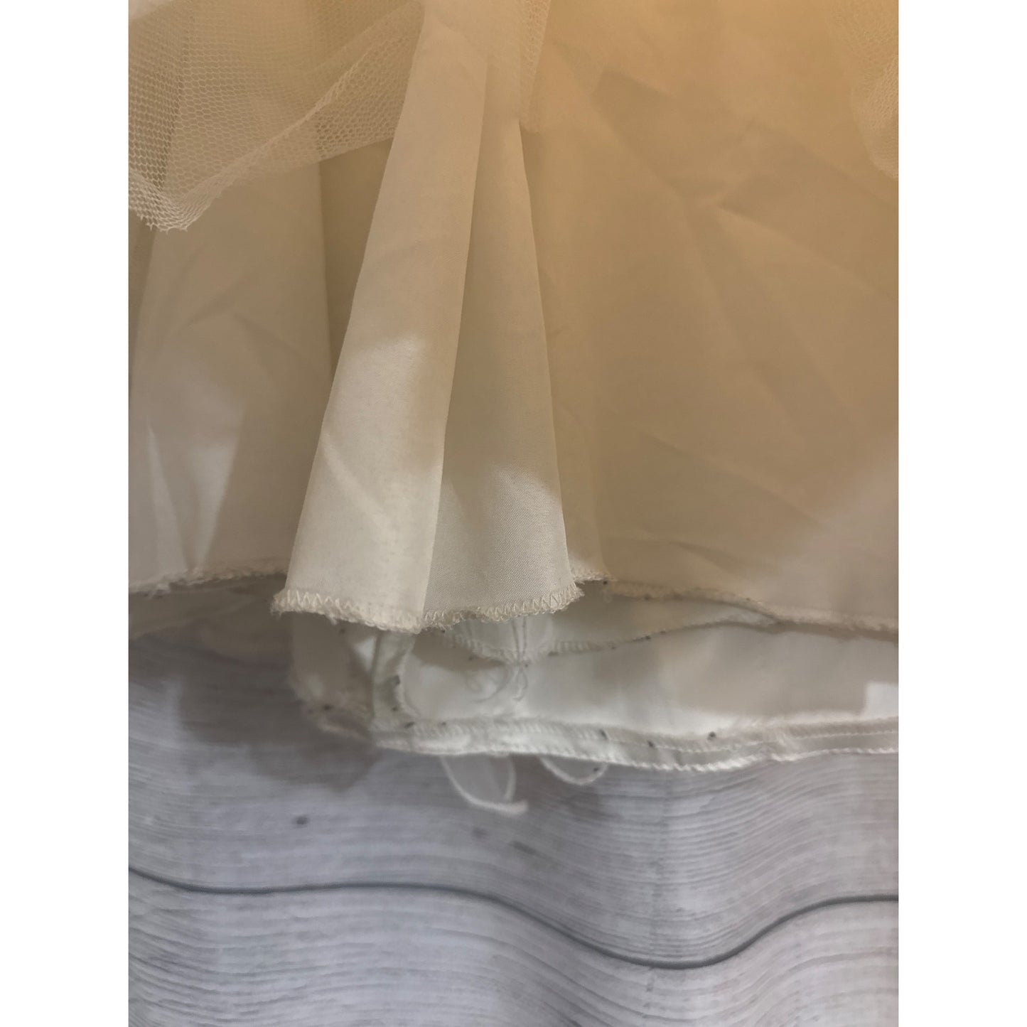 Girls Ruffled Sleeveless Dress With Organza Layers & Satin Bodice Flower Girl