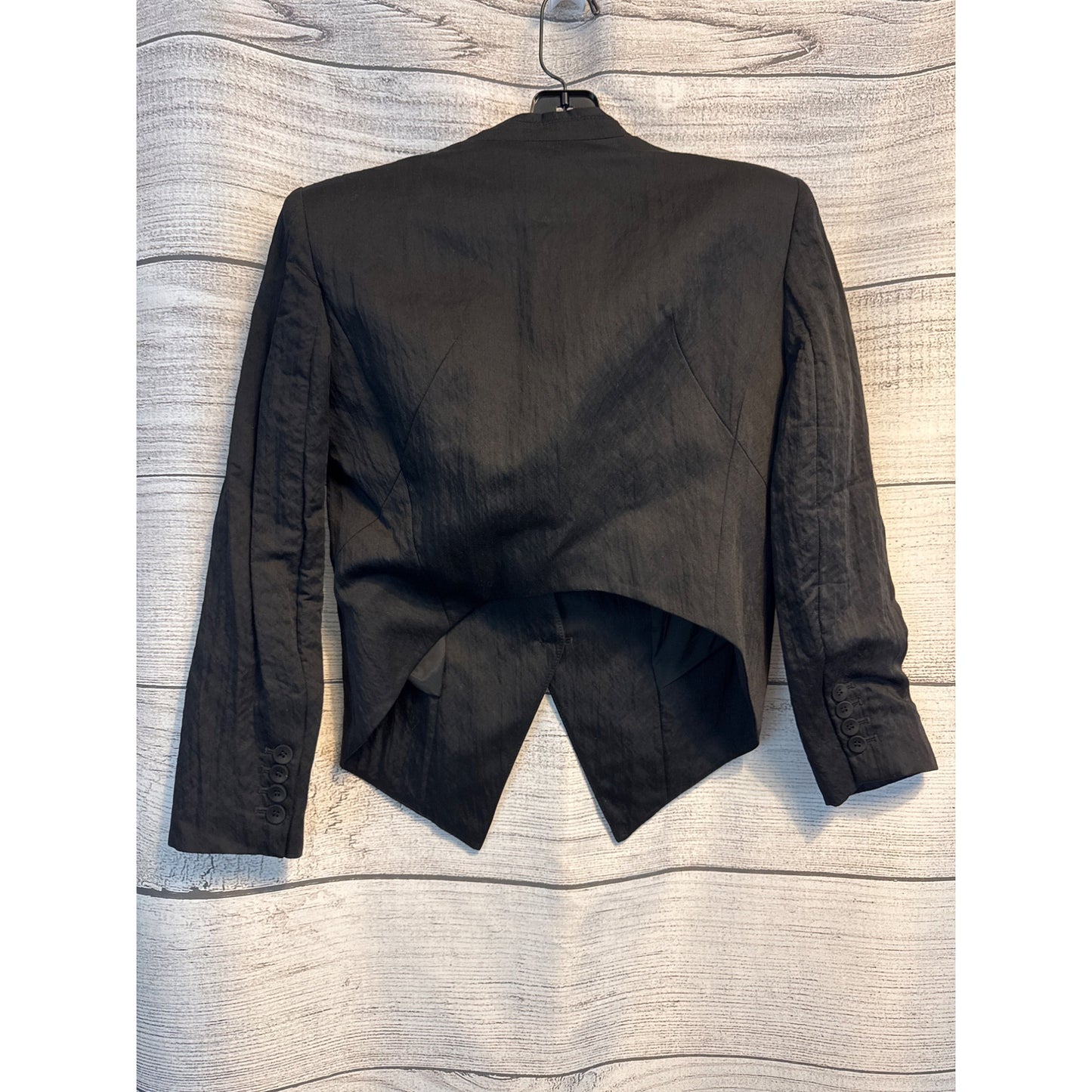 Helmut Lang Puckered Satin Smoking Tux Blazer Size 2