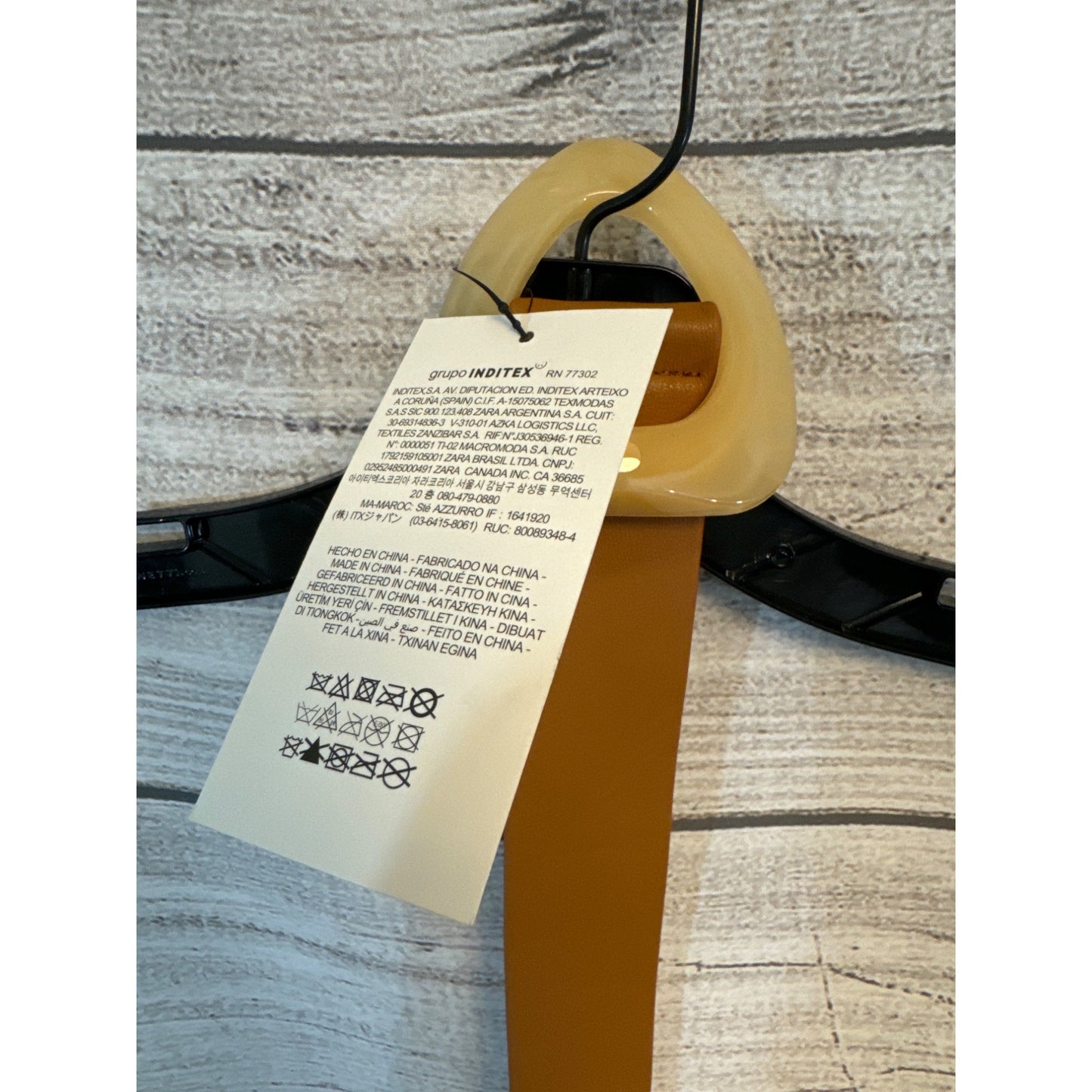 NWT Tan Faux Leather Belt 40 Inches