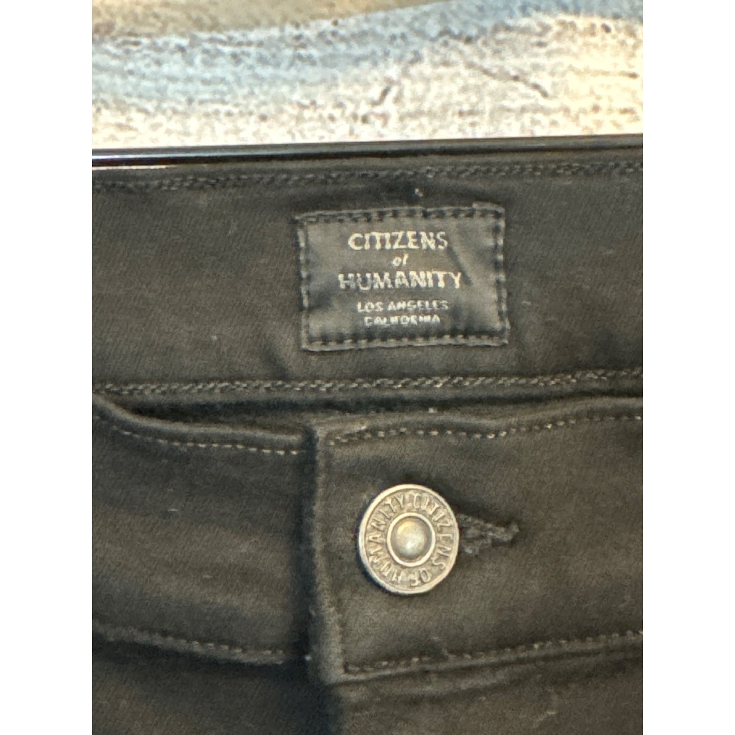 Citizens Of Humanity X Rocket Crop High Rise Black Skinny Jeans Size 29