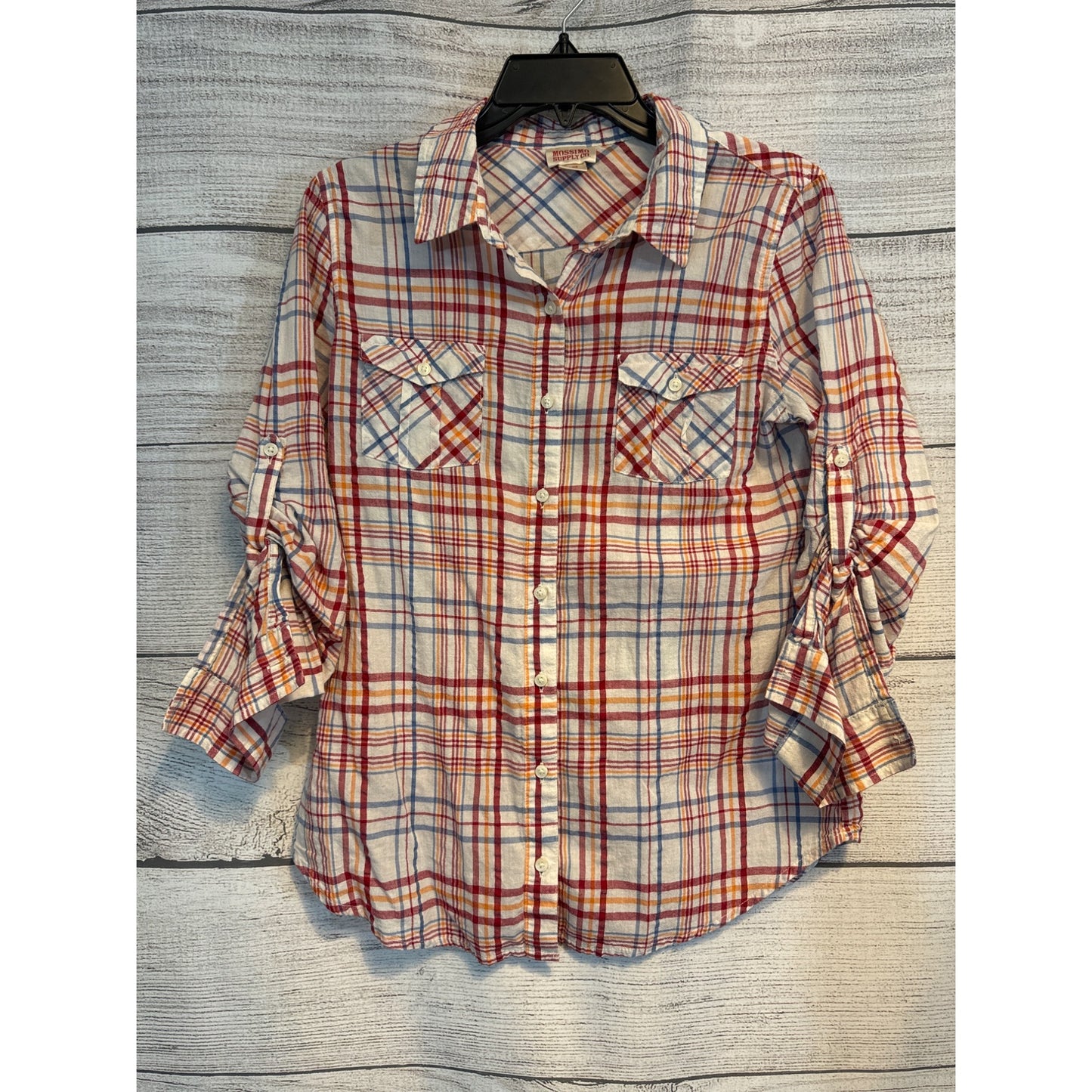 Mossimo Supply Co. Plaid Button-Up Shirt M